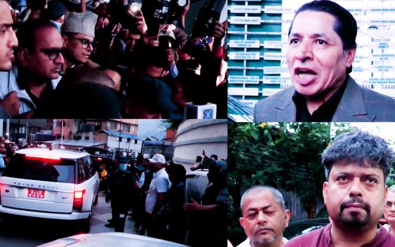 कैलास सिरोहिया आफनै अपिस बाट प्रकाउ रबिलाइ आसिरी बाद दिदै गए धमला फायर |