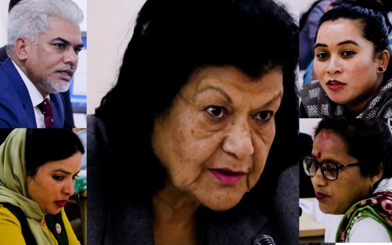 समितीमा धर्मको बिषयमा डिस्कस एकअर्का ब्याटल खेल्दै |