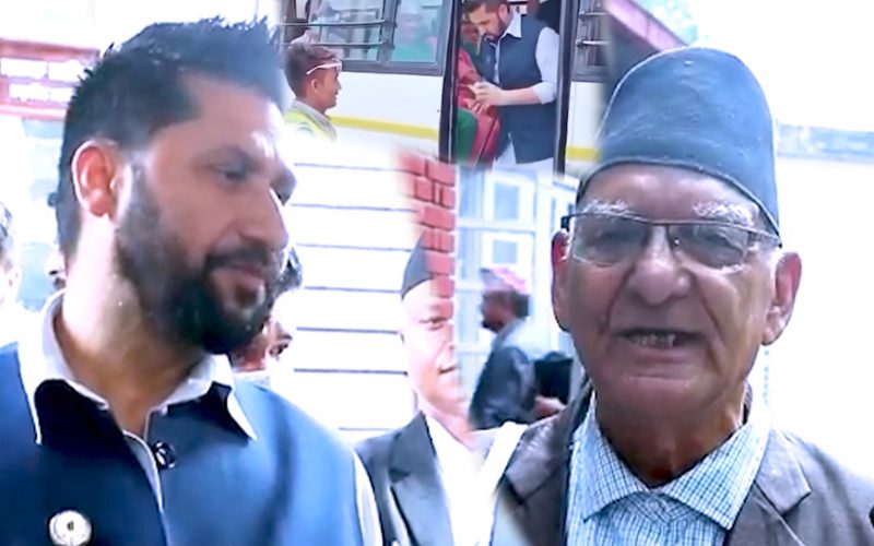 चित्र बहादुर रबिको ब्याटल खेले सार्बजनिक बस चड्दा बिबाद दिए रबिले खरो जवाफ |