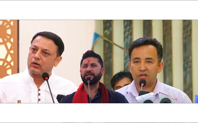 रास्वपाका सांसदहरुको आक्रोस रबिको साथमा खम्बा भयर उभिए |