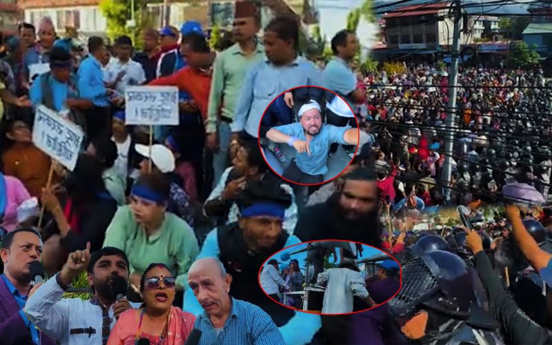 रबिको म्याथ थपभएपछी जनता आक्रोस काठमान्डौ पुरै कब्जा गरे रास्वपाले |