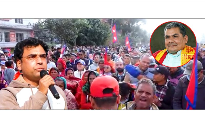 दुर्गाको खम्बा भएर उभिए स्वागत नेपाल आगो भएर दिए भ्रष्टहरुलाई चालेन्ज |