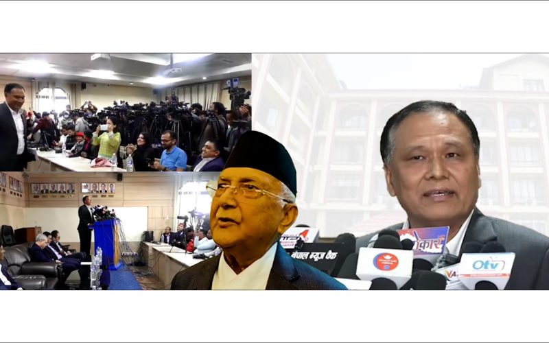 डेडिकेटेड ट्रंनलाईनको बिषयमा पत्रकार समेलन उद्योगीहरुलाई सरकारले १५ दिनको टायम कुलमान आफु माथी लाएको आरोप |