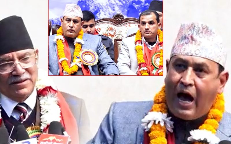 संगै देखिए स्टेजमा रामहरी र प्रचन्ड रामहरीले प्रचन्डलाई यस्तो भने भ्रष्टमाथी प्रचन्डको खबदारी |